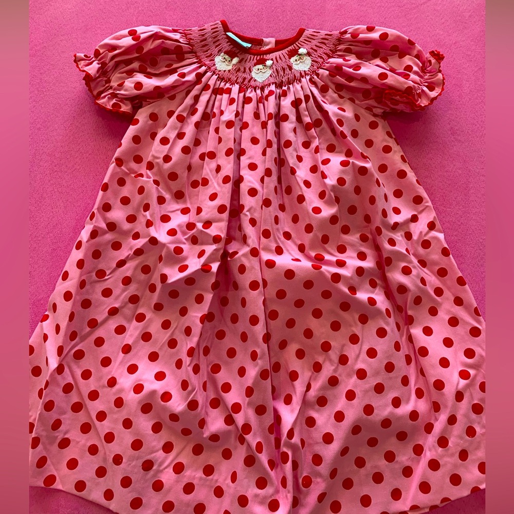 Vguc southern sunshine smocked Santa dress